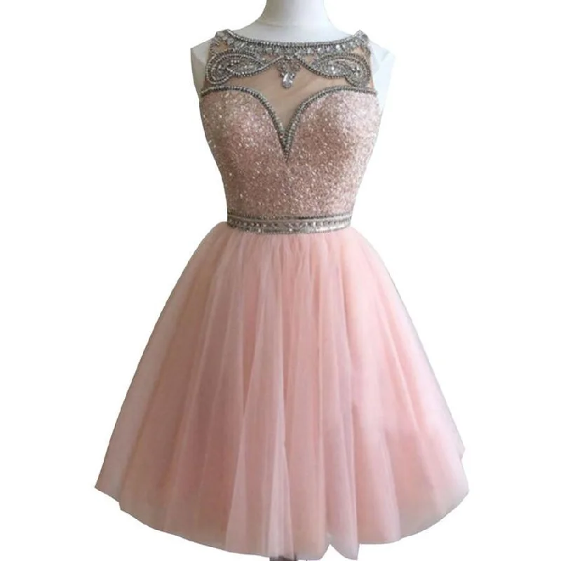 Women's Evening Outfit Dark pink Bateau gorgeous Stunning casual homecoming prom gown dresses, BD00154