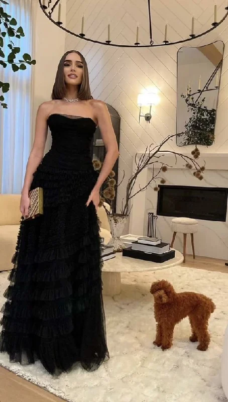 Stylish Women's Garments Black Prom Dresses Long Formal Gown     S1066