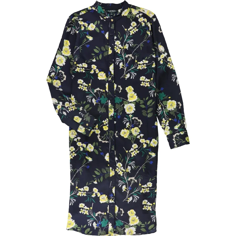 Women's Casual Apparel Ralph Lauren Womens Floral Shirt Dress, Multicoloured, 12