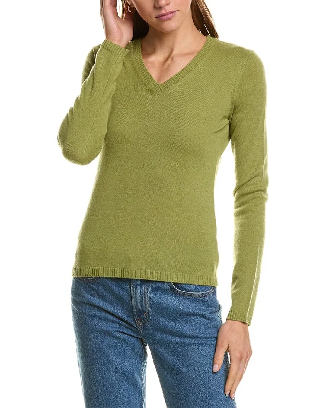 Women's Apparel InCashmere V-Neck Cashmere Sweater