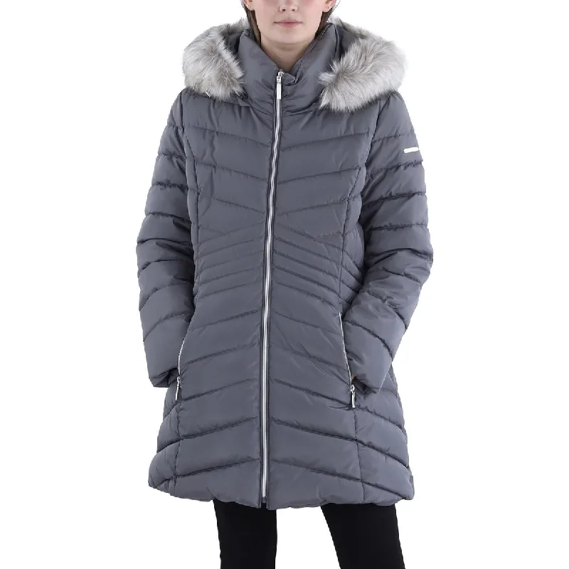 Women's Activewear for Exercise and Sports Womens Quilted Hooded Puffer Jacket