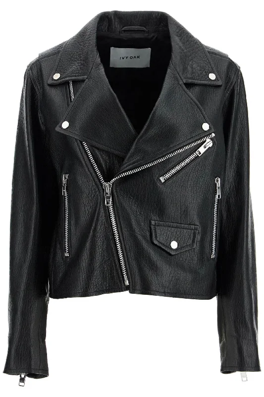 Women's High-Fashion Attire Ivy Oak Women's Lenny Sue Leather Biker Jacket