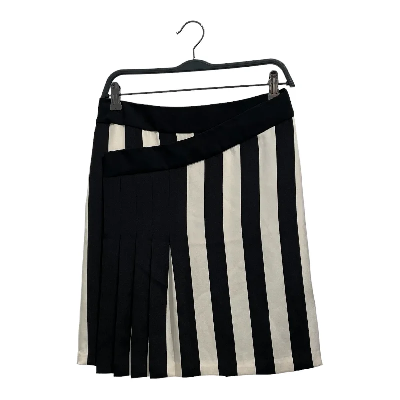 Women's Vacation Outfit Set VIVIENNE TAM/Skirt/XS/Stripe/Cotton/WHT/BLACK AND WHITE