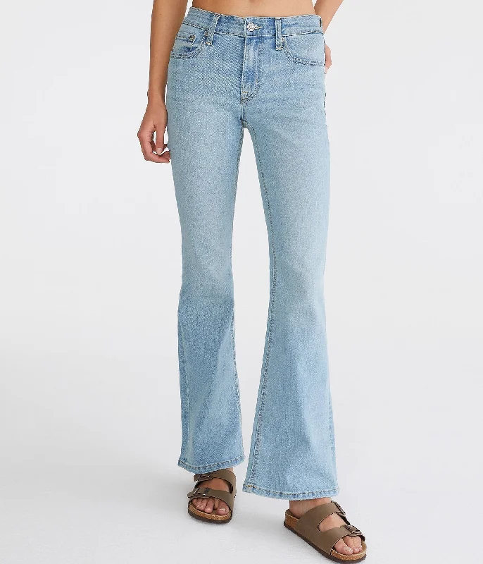 End Of Season Sale Clothing Aeropostale Flare Mid-Rise Jean