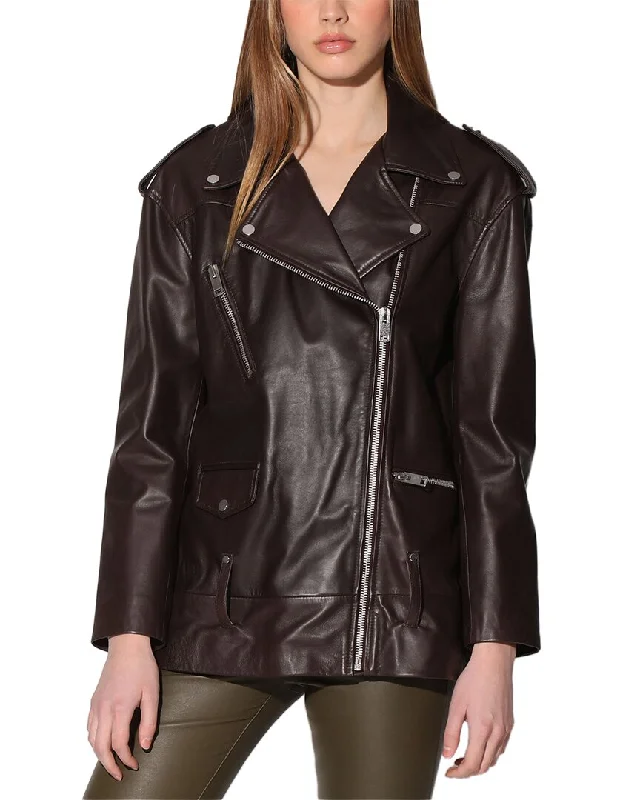 Women's Seasonal Garments Walter Baker Emery Leather Jacket