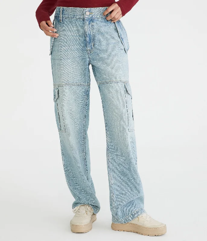 Flash Discount Aeropostale Low-Rise Cargo Jean