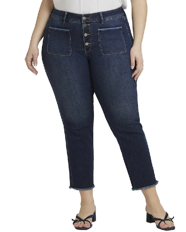 Women's Trendy Garments NYDJ Plus Marilyn Lotus Gardens Straight Leg Jean