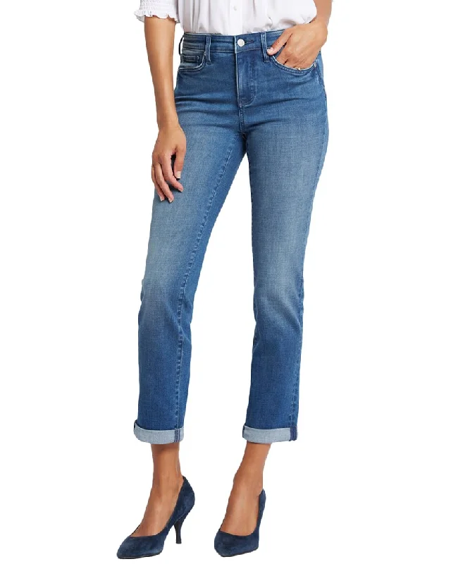 Elegant Women's Clothing Online NYDJ Sheri Blue Island Ankle Crop Jean