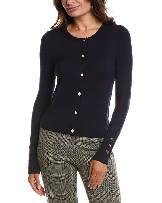 Exclusive Online Sale T tahari Crew Neck Cardigan