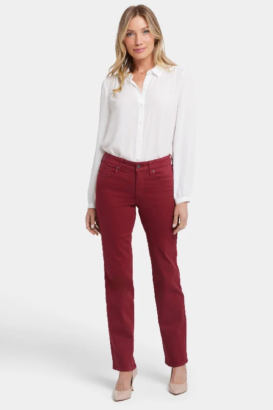 End Of Season Sale Clothing Marilyn Straight Jeans In Petite - Wild Currant