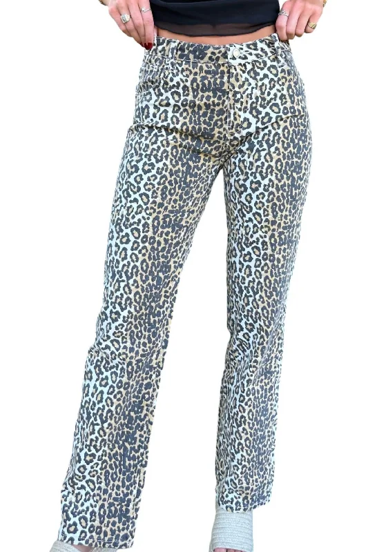 Trendy Boutique Online The Sydney Jeans In Leopard Print