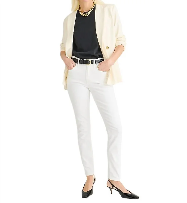 Elegant Women's Clothing 9" Toothpick Jean In White