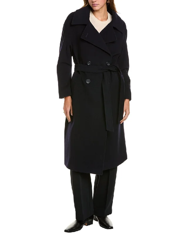 Timeless Women's Fashion Styles Cinzia Rocca Icons Long Wool & Cashmere-Blend Trench Coat