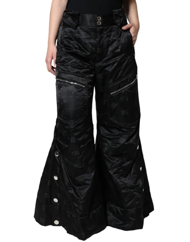 Women's Evening Wear Dolce & Gabbana  High Waist Women Wide Leg Women's Pants (Pre-Owned)