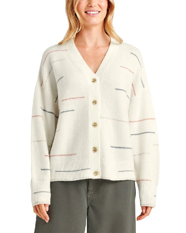 Affordable Luxury Women's Garments Splendid Quinn Stripe Wool & Alpaca-Blend Cardigan