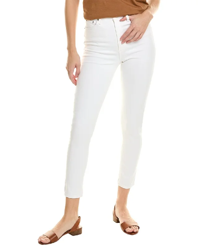 Clothes Women rag & bone Nina High-Rise White Ankle Skinny Jean