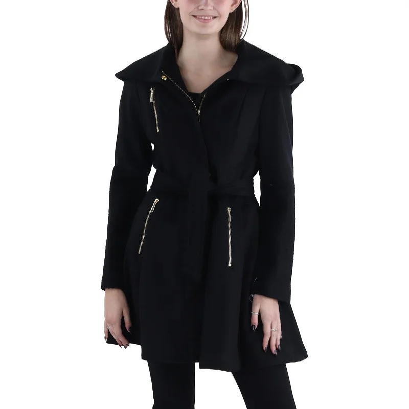 Chic Women's Clothing for Work and Travel Womens Wool Blend Hooded Wool Coat