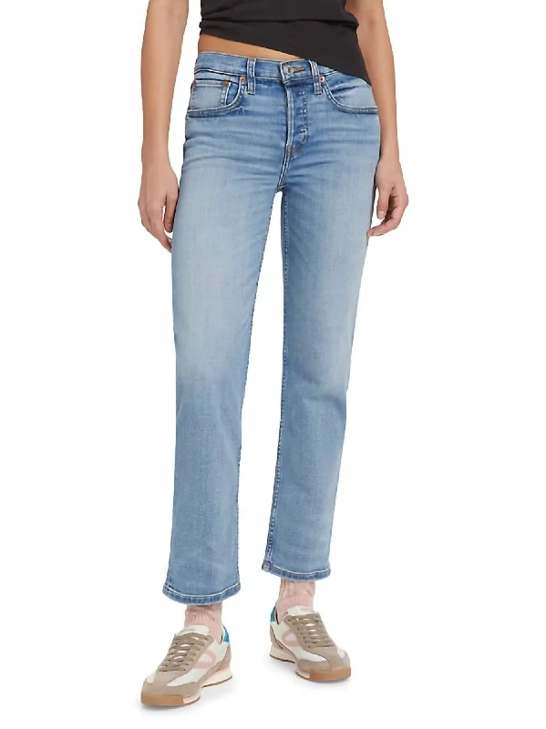 Women's Clothing Online Sale Mid Rise Stove Pipe Jean In Hacienda