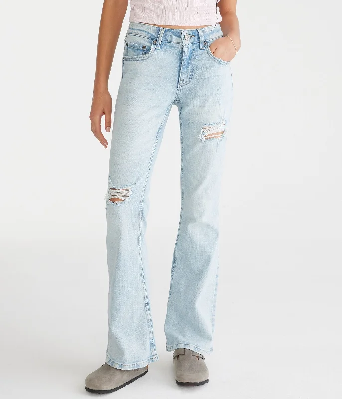 Clothes Sales Aeropostale Flare Low-Rise Jean