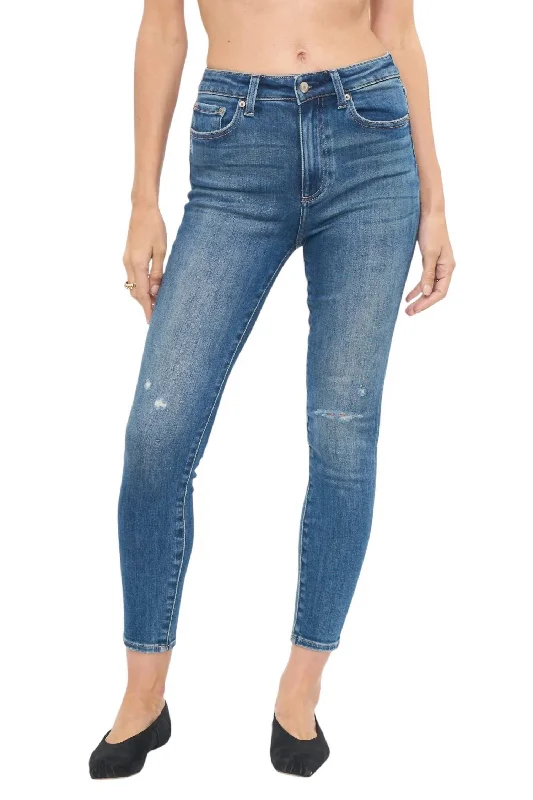 Bold and Elegant Women's Fashion Women's Aline Jeans In Plaza Distressed