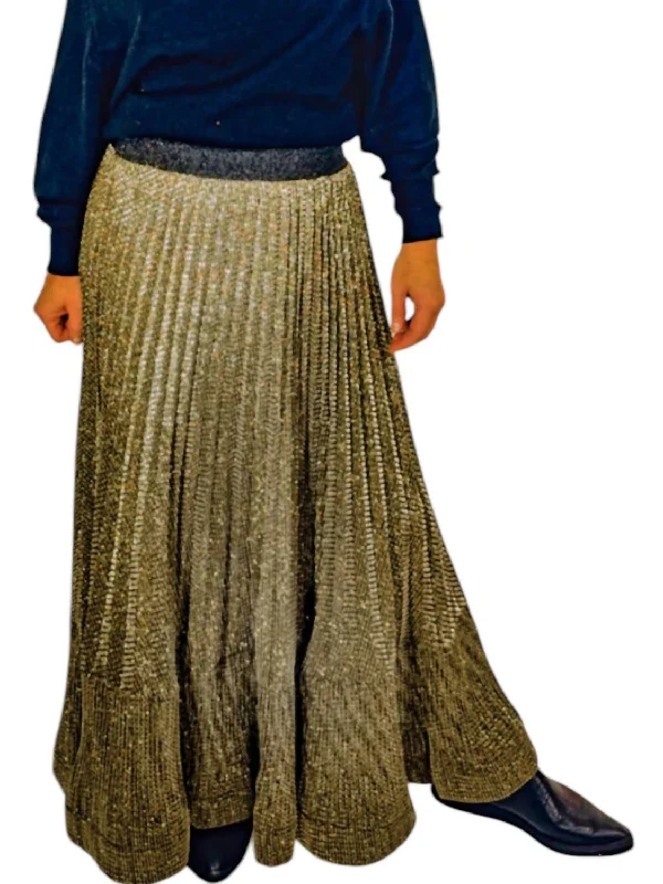 Women's Cozy Winter Attire Livvy Skirt In Gold