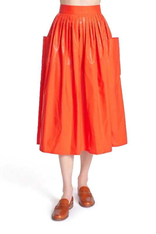 Best Online Boutiques Cece Midi Skirt In Flame