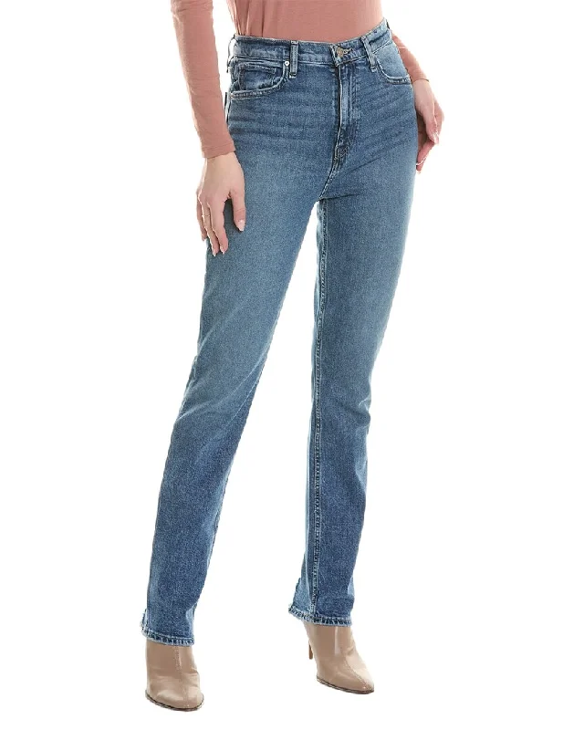 Women's Festive Attire HUDSON Jeans Harlow Ultra High-Rise Moon Flower Cigarette Jean