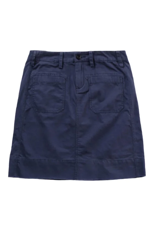 Online Boutiques Best Women's Sailor Skirt In French Navy