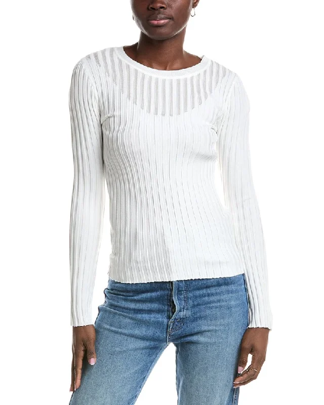 Best Online Boutiques For Women T Tahari Illusion Stripe Sweater