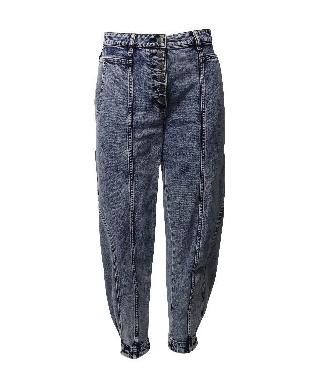 Women's Clothing Online Ulla Johnson Brodie High Rise Tapered Jeans in Blue Cotton