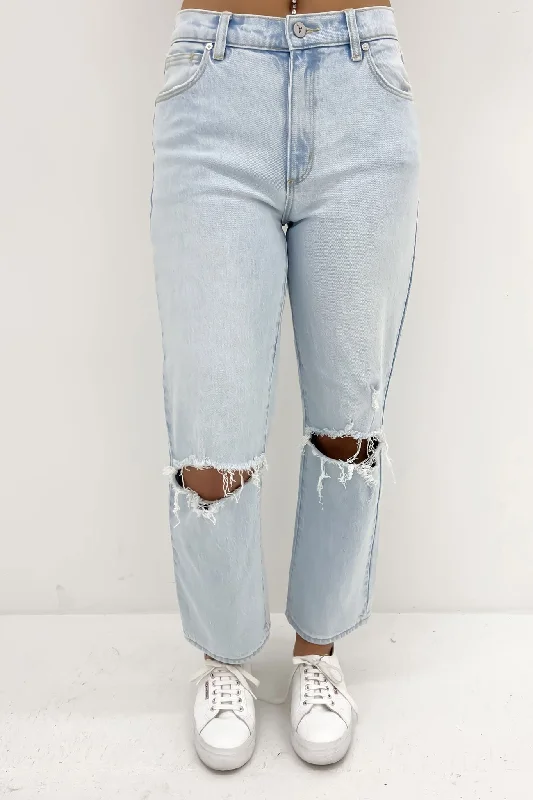 Modern Women's Attire A 95 Straight Crop Jean Faye Rip