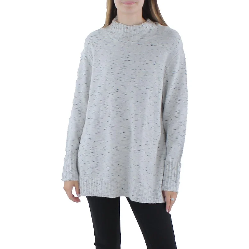 Timeless Women's Garments Sun Turn Womens Knit Mock Neck Pullover Sweater