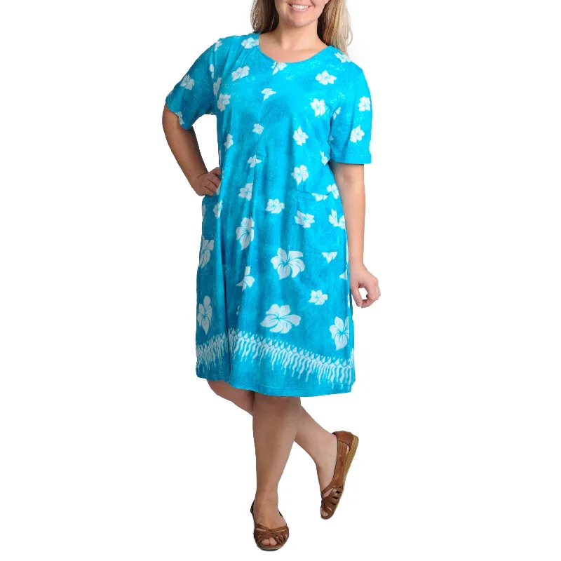 Charming Women's Holiday Apparel La Cera Women's Plus-Size Unlined Floral-Printed Casual Dress